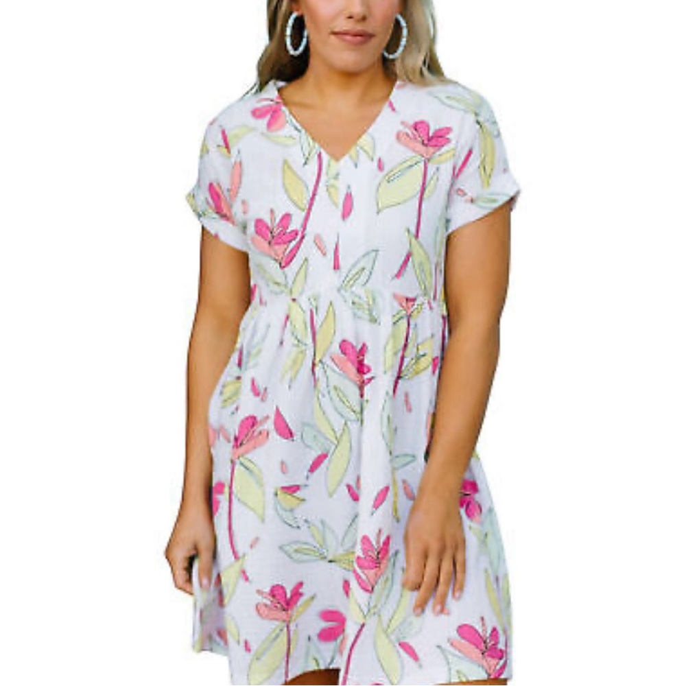 Floral V-Neck Dress